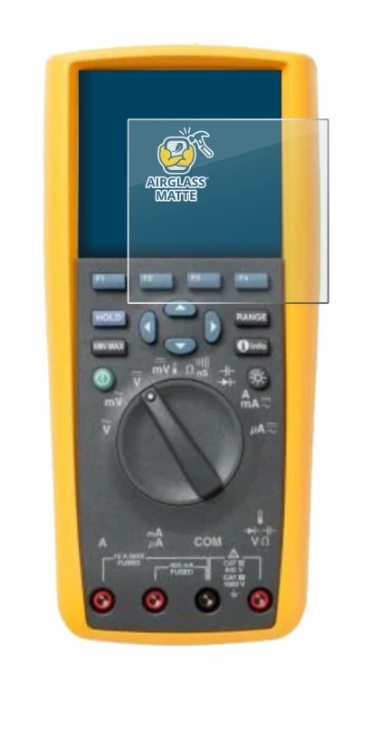 Image of the device Fluke 287 with a wide variety of screen protectors.