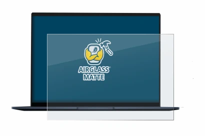 Image of the device ASUS ZenBook 14 OLED with a wide variety of screen protectors.