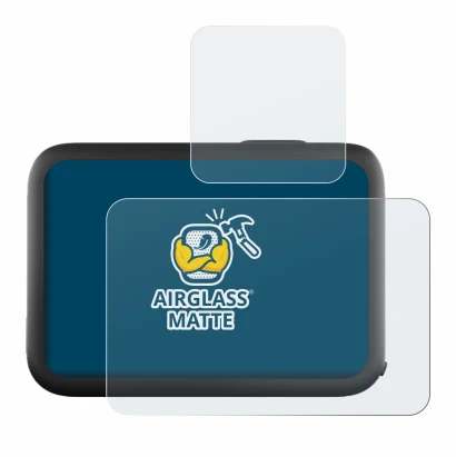 Image of the device GoPro Hero 11 Black with a wide variety of screen protectors.