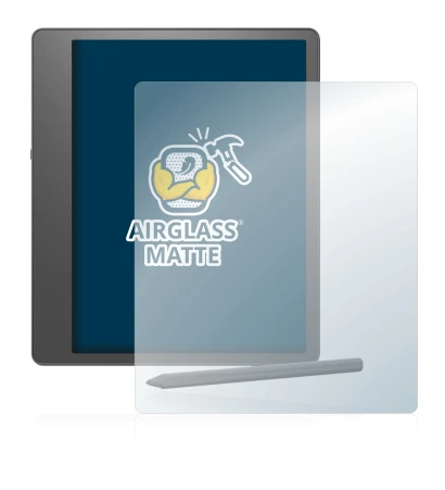 Image of the device Amazon Kindle Scribe with a wide variety of screen protectors.