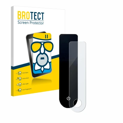 Front side of a product packaging with the brand logo BROTECT. Next to it is the device Xiaomi Mi 3 E-Scooter shown with the c