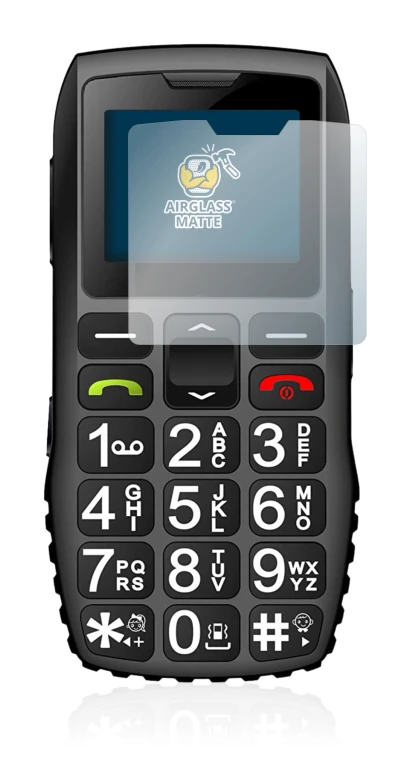 Image of the device artfone C1 Plus with a wide variety of screen protectors.