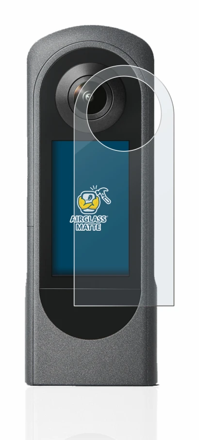 Image of the device Ricoh Theta X with a wide variety of screen protectors.