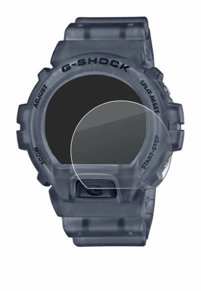Image of the device Casio G-Shock DW-6900 with a wide variety of screen protectors.