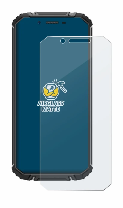 Image of the device Oukitel WP18 with a wide variety of screen protectors.