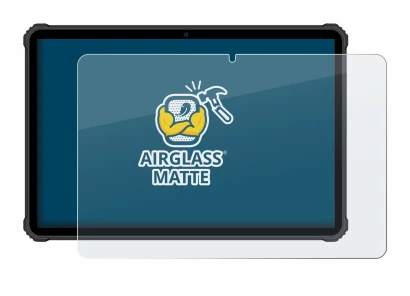 Image of the device Oukitel RT5 with a wide variety of screen protectors.