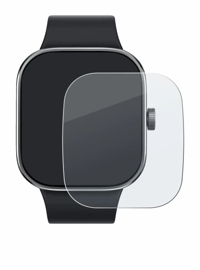 Image of the device Xiaomi Redmi Watch 4 with a wide variety of screen protectors.