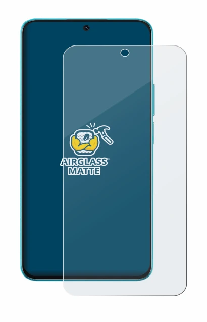 Image of the device Honor X8A with a wide variety of screen protectors.
