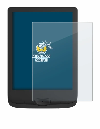 Image of the device PocketBook Basic Lux 4 with a wide variety of screen protectors.