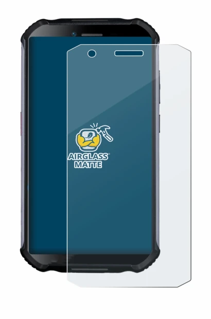 Image of the device Doogee S41 Plus with a wide variety of screen protectors.