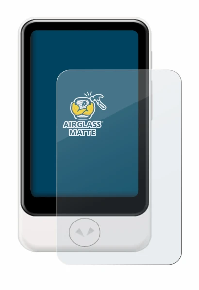 Image of the device Pocketalk Plus with a wide variety of screen protectors.