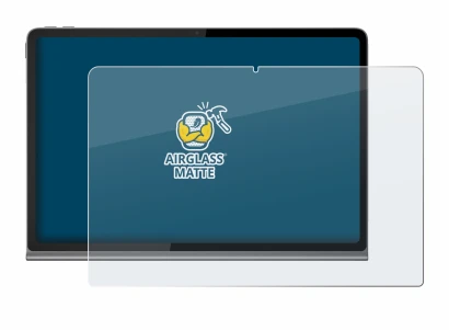 Image of the device Lenovo Tab Plus with a wide variety of screen protectors.