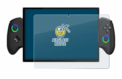 Image of the device OneXPlayer X1 with a wide variety of screen protectors.