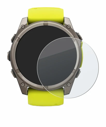 Image of the device Garmin Fenix 8 Solar (51 mm) with a wide variety of screen protectors.