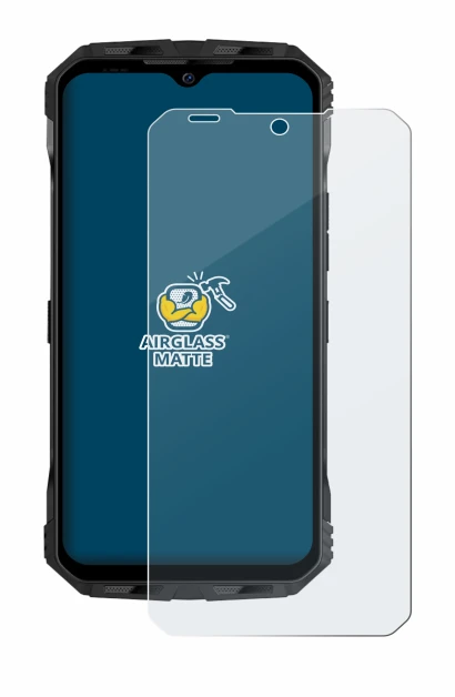 Image of the device Doogee V Max Plus with a wide variety of screen protectors.