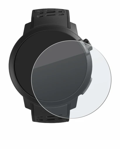 Image of the device Coros Pace Pro with a wide variety of screen protectors.