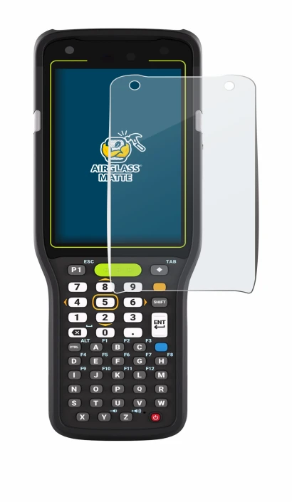 Image of the device Zebra MC3400 with a wide variety of screen protectors.
