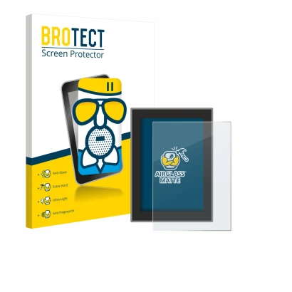 Front side of a product packaging with the brand logo BROTECT. Next to it is the device Volvo XC90 (2018–2024) shown with the