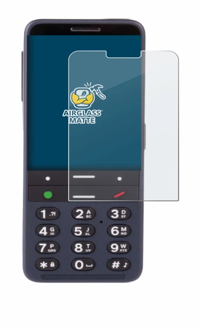 Image of the device BlindShell Classic 3 with a wide variety of screen protectors.