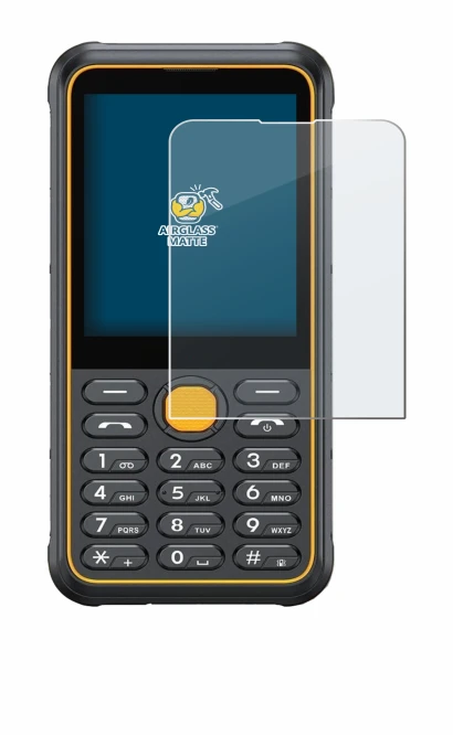 Image of the device Ulefone Armor Mini 4 with a wide variety of screen protectors.