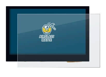 Image of the device Waveshare 4.3" with a wide variety of screen protectors.
