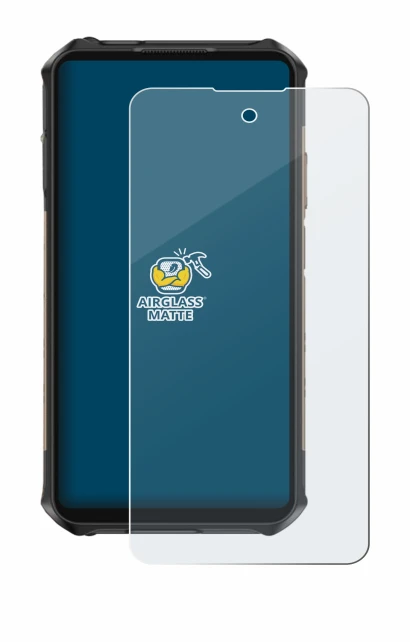 Image of the device Ulefone Armor X16 Pro with a wide variety of screen protectors.