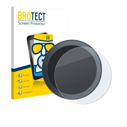 Front side of a product packaging with the brand logo BROTECT. Next to it is the device QJ Motor SRV 600 shown with the corres