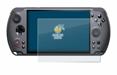 Image of the device GPD Win 5 with a wide variety of screen protectors.