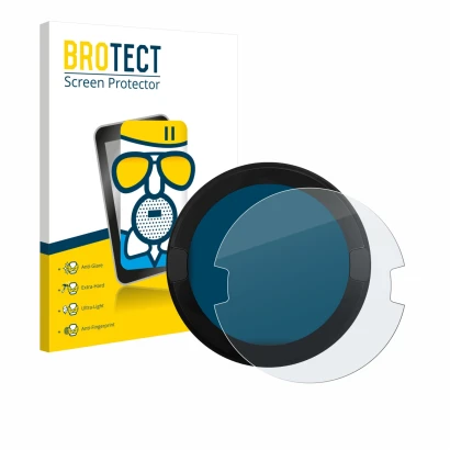 Front side of a product packaging with the brand logo BROTECT. Next to it is the device OOONO P-DISC NO2 shown with the corres