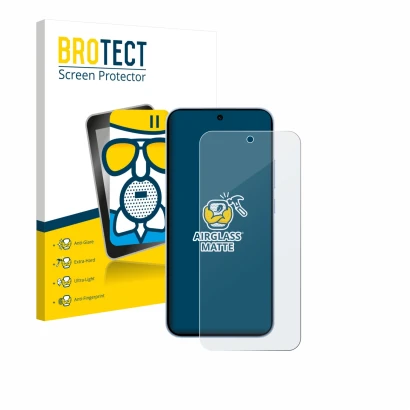 Front side of a product packaging with the brand logo BROTECT. Next to it is the device Oppo Reno 15 FS 5G shown with the corr