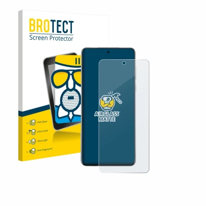 Front side of a product packaging with the brand logo BROTECT. Next to it is the device Oppo Find X8s+ shown with the correspo