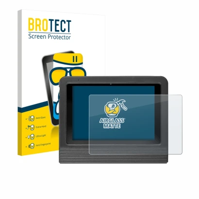 Front side of a product packaging with the brand logo BROTECT. Next to it is the device Launch X-431 V + 2026 10.1" shown with