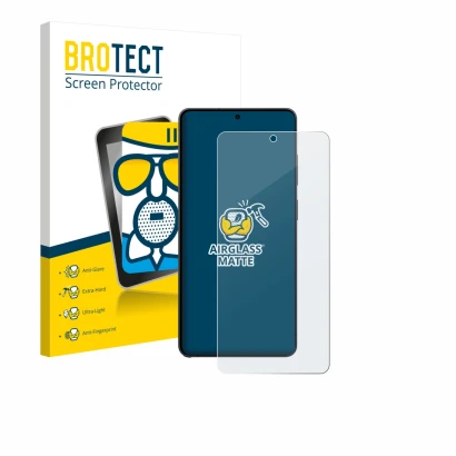 Front side of a product packaging with the brand logo BROTECT. Next to it is the device Samsung Galaxy S26 Ultra shown with th