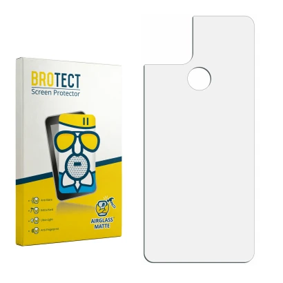 Front side of a product packaging with the brand logo BROTECT. Next to it is the corresponding screen protector.
