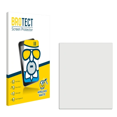 Front side of a product packaging with the brand logo BROTECT. Next to it is the corresponding screen protector.