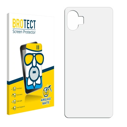 Front side of a product packaging with the brand logo BROTECT. Next to it is the corresponding screen protector.