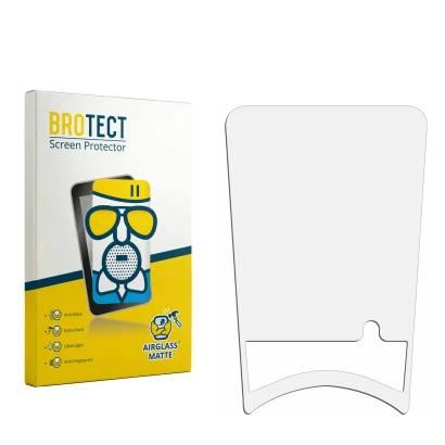 Front side of a product packaging with the brand logo BROTECT. Next to it is the corresponding screen protector.
