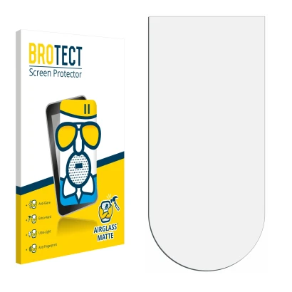 Front side of a product packaging with the brand logo BROTECT. Next to it is the corresponding screen protector.