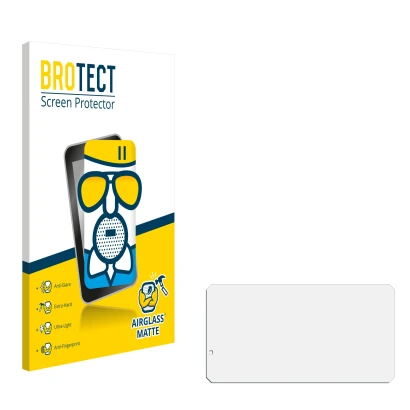 Front side of a product packaging with the brand logo BROTECT. Next to it is the corresponding screen protector.