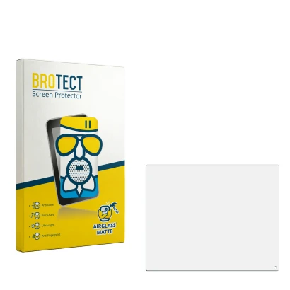 Front side of a product packaging with the brand logo BROTECT. Next to it is the corresponding screen protector.