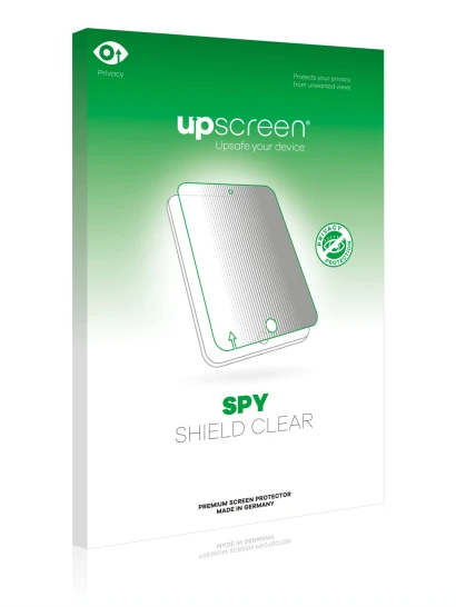 Front side of a product packaging with the brand logo upscreen