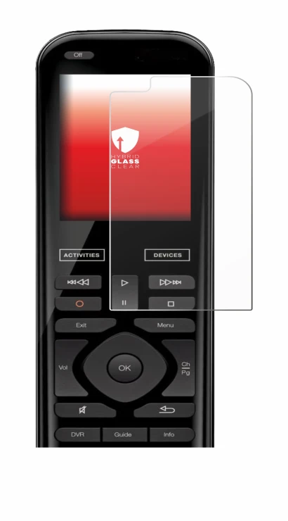 Image of the device Logitech Harmony 950 with a wide variety of screen protectors.