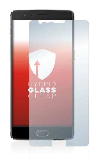 Image of the device OnePlus 3 with a wide variety of screen protectors.