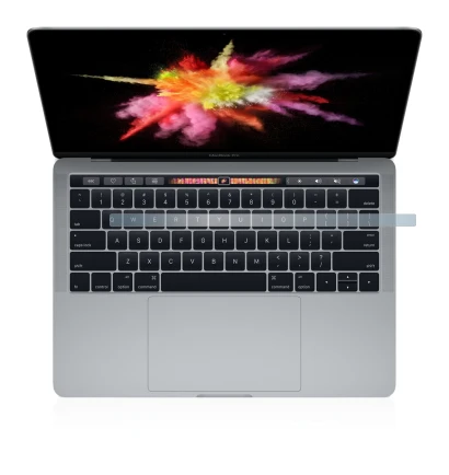 Image of the device Apple MacBook Pro 13" 2017 (Lower display) with a wide variety of screen protectors.