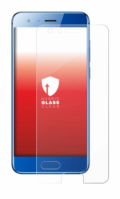 Image of the device Honor 9 with a wide variety of screen protectors.