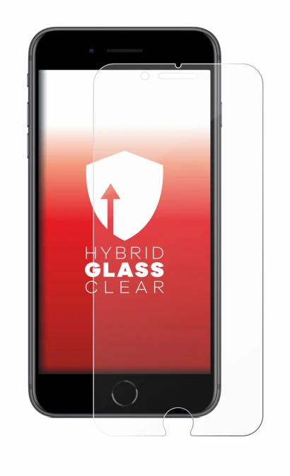 Image of the device Apple iPhone 8 Plus with a wide variety of screen protectors.