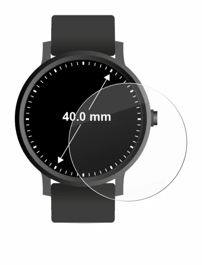 Image of the device Circular Displays (ø: 40 mm) with a wide variety of screen protectors.