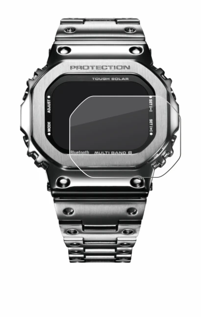 Image of the device Casio G-Shock GMW-B5000D-1ER with a wide variety of screen protectors.
