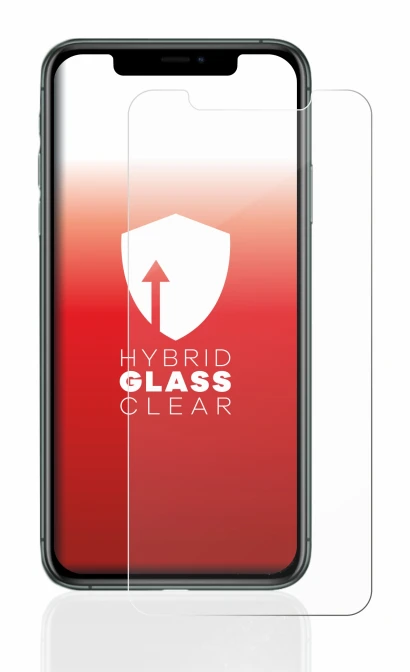 Image of the device Apple iPhone 11 Pro Max with a wide variety of screen protectors.