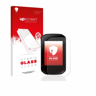 Front side of a product packaging with the brand logo upscreen. Next to it is the device Bryton Rider 420 shown with the corre